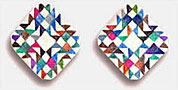 <strong>Quilt Diamond Earrings</strong>