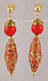 <strong>Red & Gold Paper Earrings</strong>