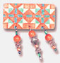 <strong>Orange Southwest Pin with Beads</strong>