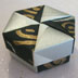 <strong>Silver & Black Starry Hexagon Box</strong>